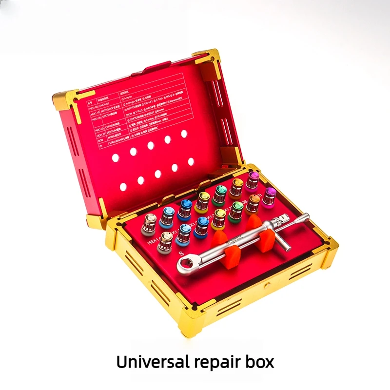 15Pcs/Set Dental Screwdrivers Implant Torque Screwdriver Wrench Universal Prosthetic Kit Dental Implant Restoration Tools