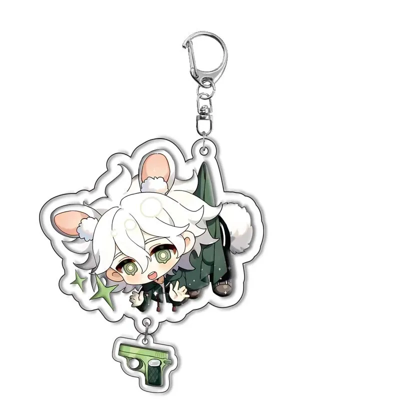 Danganronpa Anime Figures komaeda nagito Kirigiri Kyoko Togami Byakuya Acrylic Keychains Decor Pendant Fans Christmas Gift 6CM