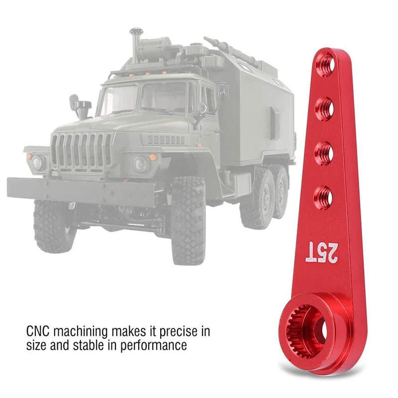 سبيكة WPL1627R ترقية 25T المعادن توجيه الذراع ل WPL RC1:16 سيارة DIY بها بنفسك