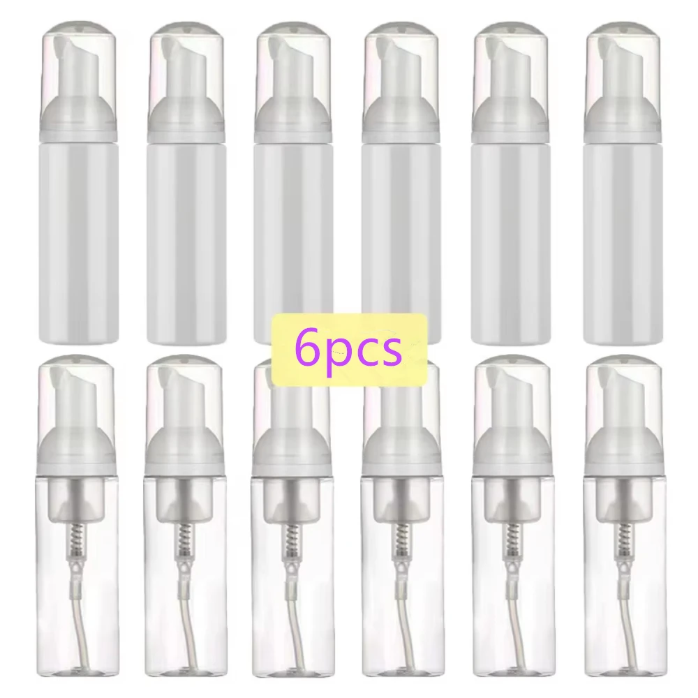 6pcs/lot 30/60ML Foam Bottle Plastic Bottle Soap Liquid Dispenser Froth Shampoo Bottling Pump Bottle Frasco Espumador