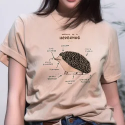 Maglietta Hedgehog da donna harajuku anime maglietta giapponese ragazza divertente abbigliamento firmato