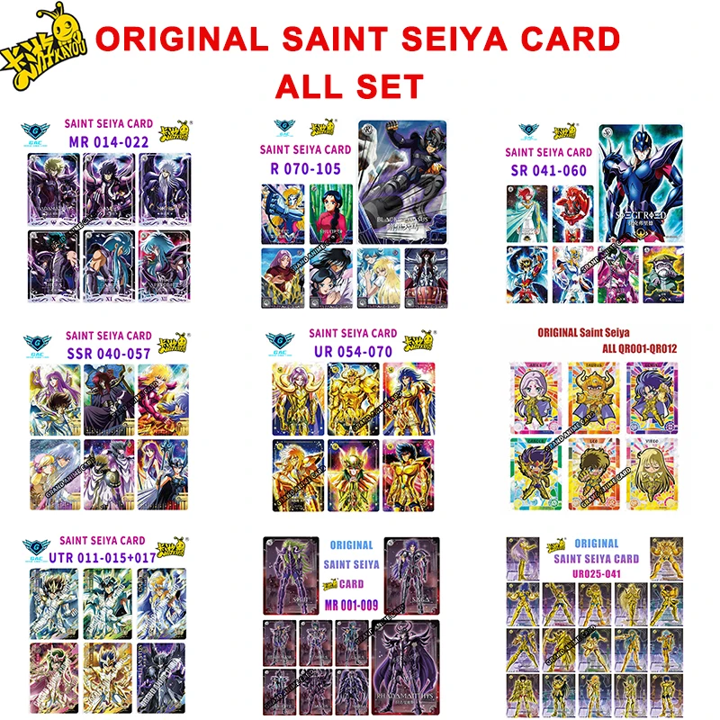 Kayou Genuine Saint Seiya Card Athena BP UTR MR AR PR UR SSR SR R QR Anime Rare Full Set Collection Card Kids Toy Game Gift