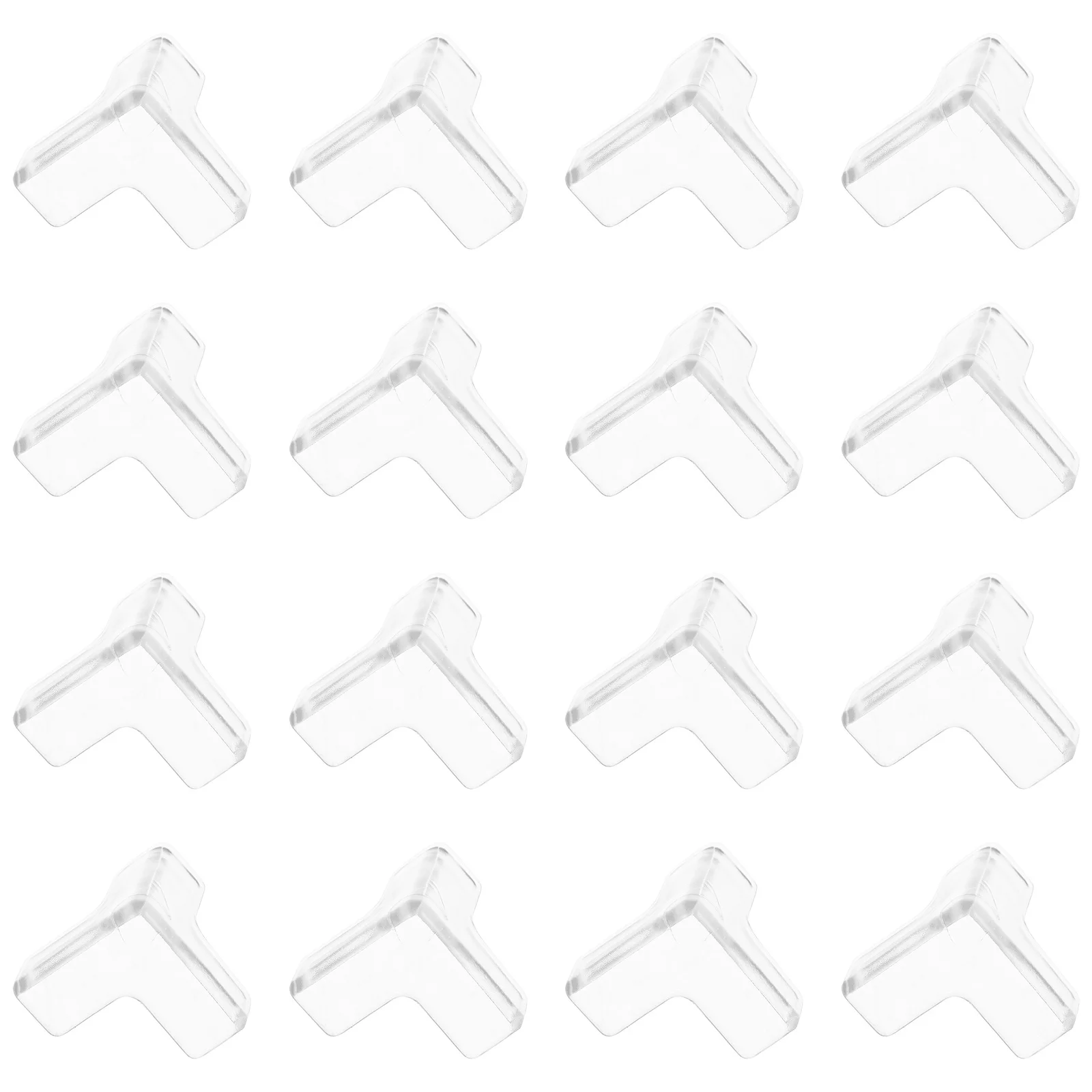 16Pcs Clear Corner Guards for Furniture Strong Adhesive Bumpers Protection for Table Desk Chair Edges Home Safety Use