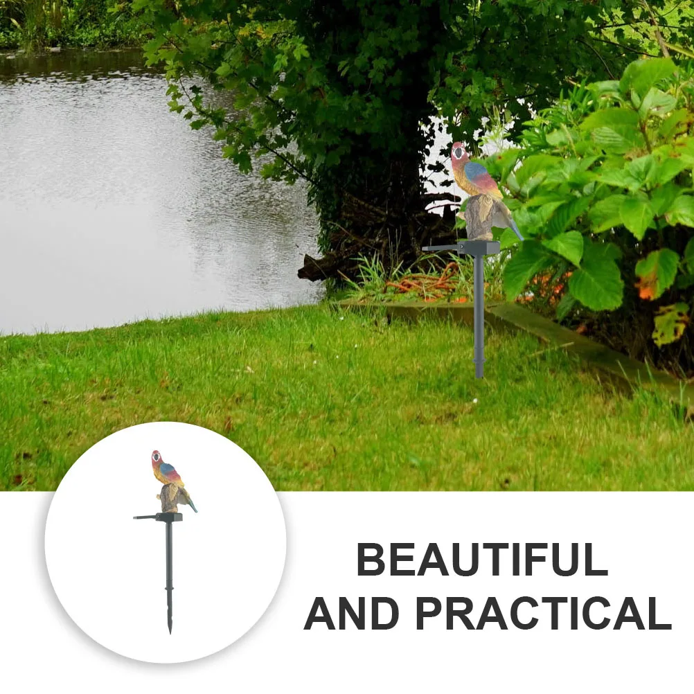

Solar Energy LED Parrot Stake Light Resin Material Durable Creative Shape Garden Lawn Driveway Patio Fence Walkway Pathway Solar