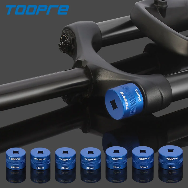 TOOPRE Bicycle Suspension Fork Crown Cap Socket Wrench 20/24/26/27/28/30/32mm MTB Air Fork Top Cap Repair Tool for FOX Rockshox. view 4