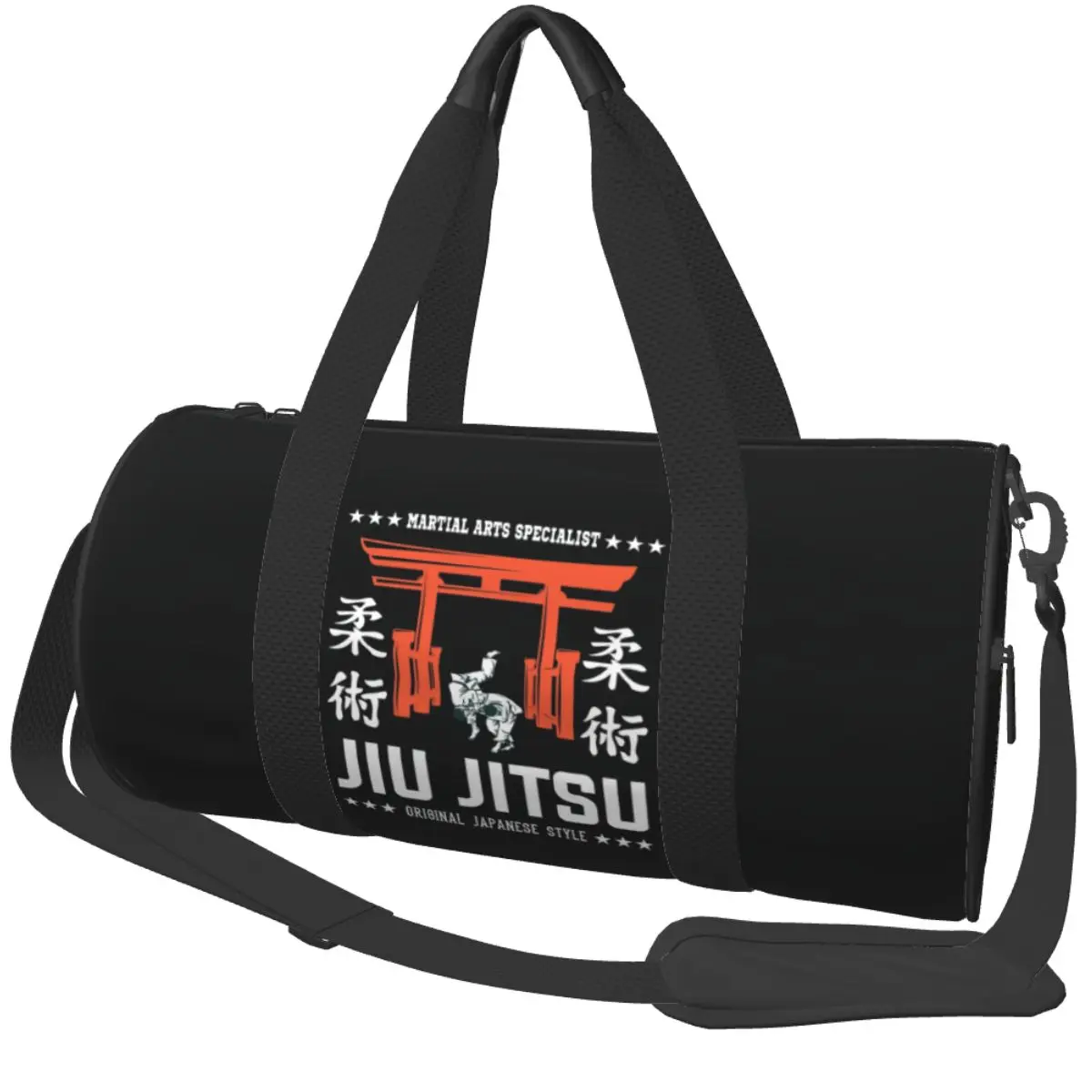 

Спортивная сумка Jiu Jitsu Dojo - Традиционные боевые искусства из Японии Спортивная сумка Большая мужская женская сумка-оксфорд с принтом Сумка для фитнеса