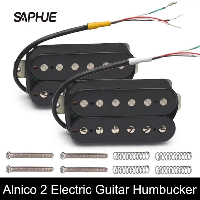 Alnico 2-Electric Guitar Pickup, N-50, 7-8K, B-52, 8-9K, Humbucker, Double Coil Pickup, Guitar Parts, Black, White