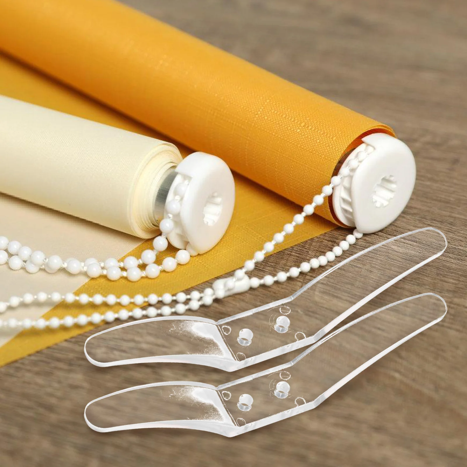 

4pcs Curtain Accessories Clear Drapery Cleats Plastic Cord Winders Transparent Safety Hooks for Blinds Window Treatments