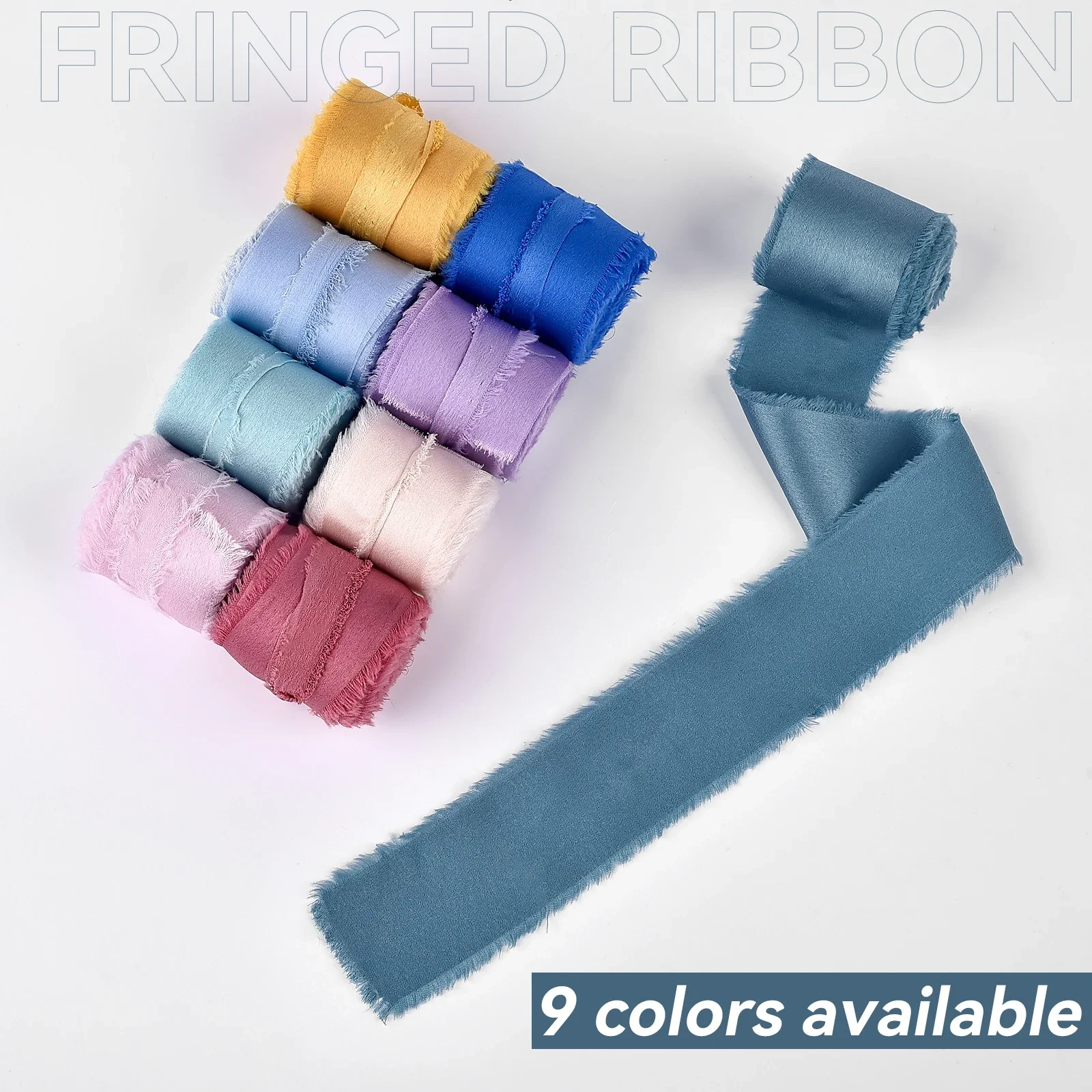 

Ribbon Pure Cotton Hand Torn Raw Edge DIY Gift Box Packaging Greeting Card Decoration Bride Hand Stick Flower Tie Ribbon