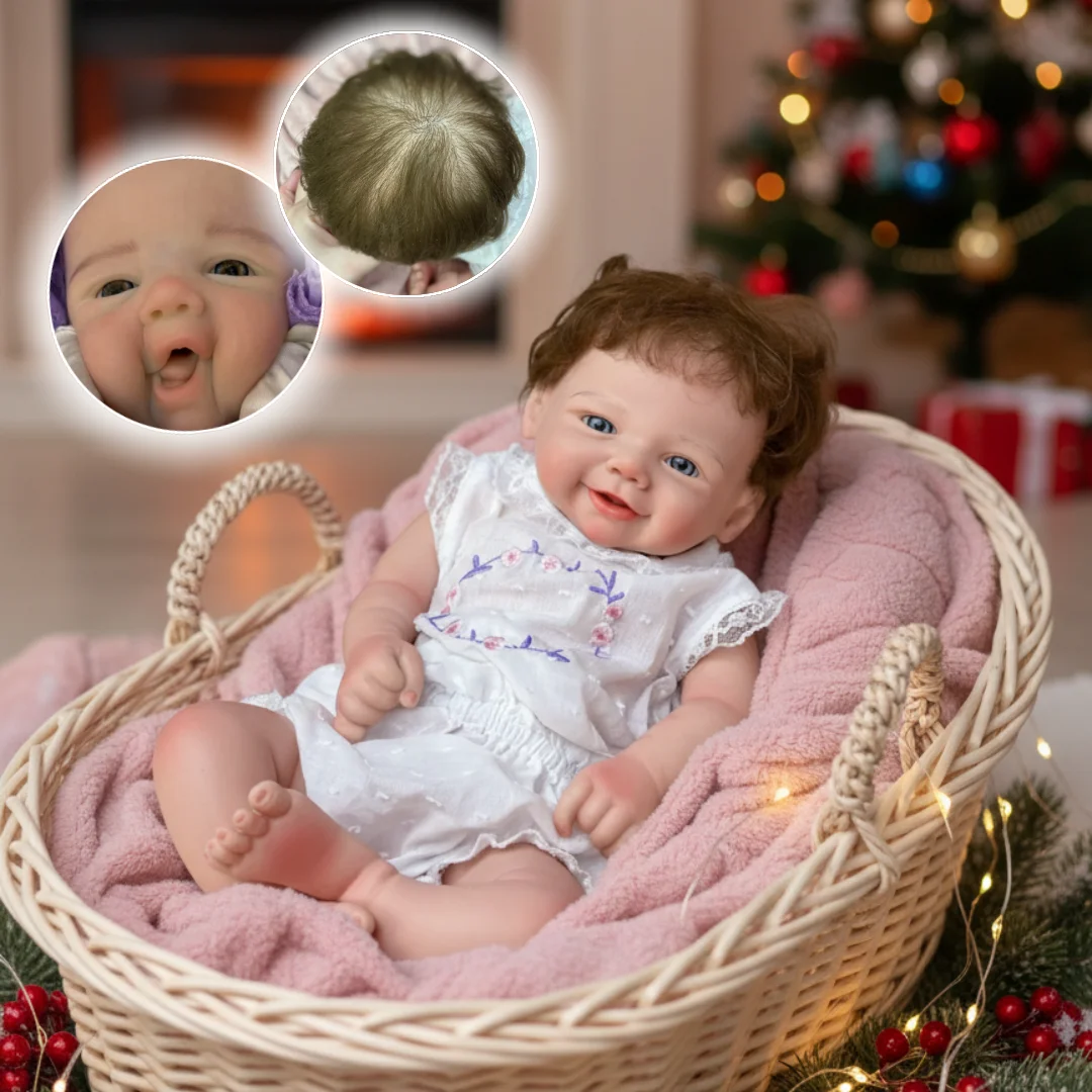 

43 см Vivienne bebe reborn de silicona кукла для девочек с укорененными волосами, мягкая на ощупь, реалистичная моющаяся кукла для новорожденных девочек