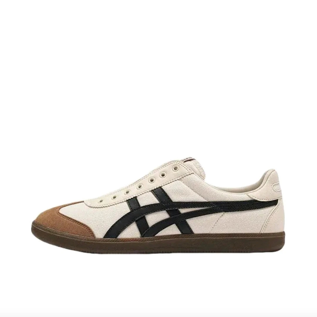

Onitsuka Tiger Tokuten Мужская и женская обувь для скейтбординга, противоскользящие, удобные кроссовки, бежевый/черный