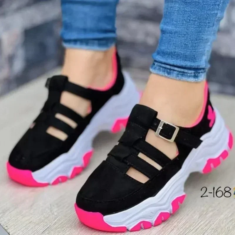 Sneaker wanita sepatu olahraga, sepatu Sneaker wanita, sepatu olahraga Platform, kulit Suede, kasual, musim gugur, bertali, sepatu lari, Sneaker wanita