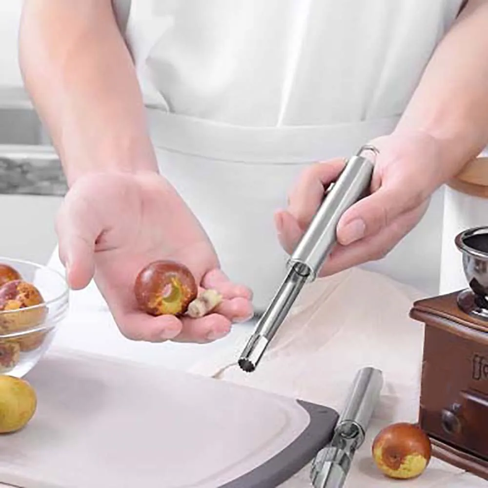 Corer for and Peaches - Manual Kitchen Coring and Separating Tool, Easy Digging for Preparation, Home Cooking Accessory