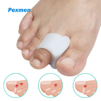 Pexmen 2Pcs Bunion Correctors for Women and Men Big Toe Spacer Pain Relief Gel Pads Straighten and Align Overlapping Toes