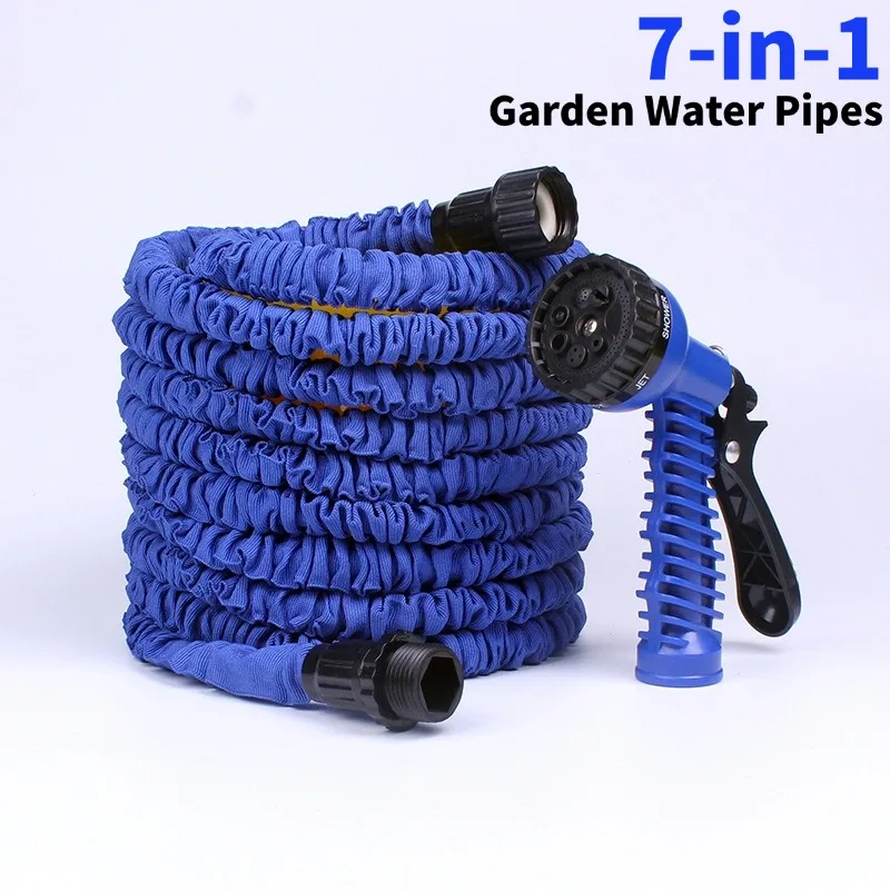 

Expandable Magic Hose 7Water Spraying Functions Anti freezing and explosion-proof Home Garden Woven fabric latex Hose 25FT-200FT