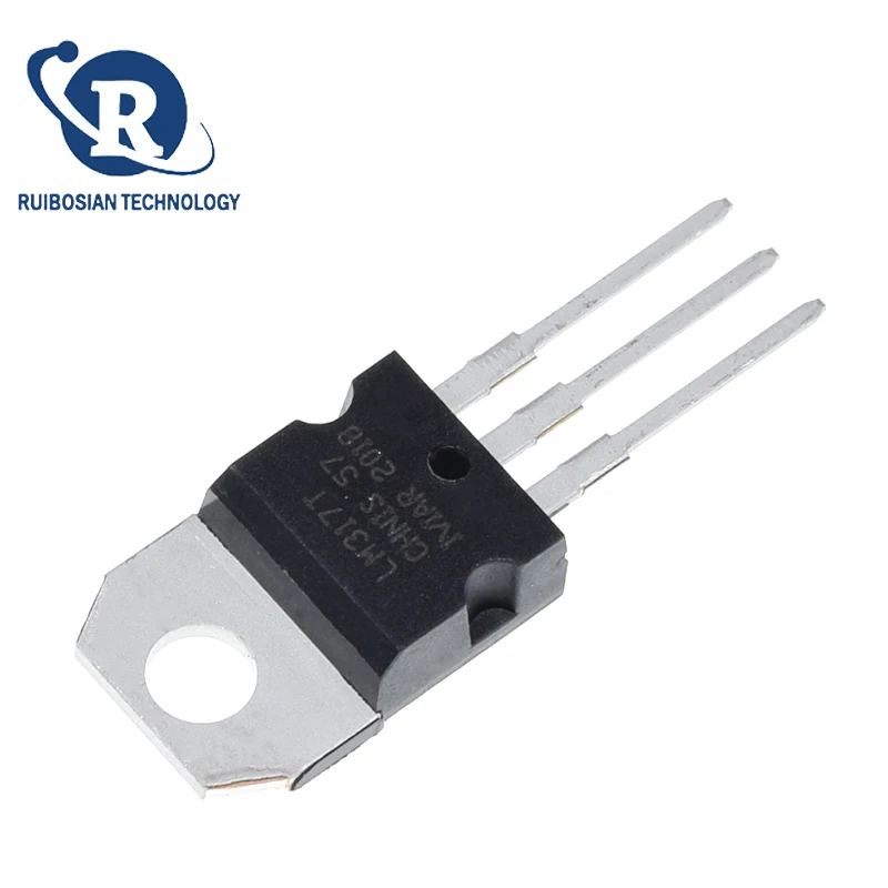 Regulador de tensão original, LM317, LM317T, 1.2V a 37V, 1.5A, TO-220, 10Pcs