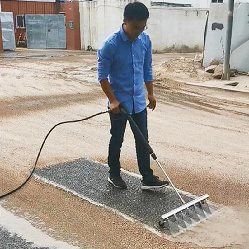 

High-pressure construction site flushing multi-nozzle floor washer, electric cleaning machine for community courtyard