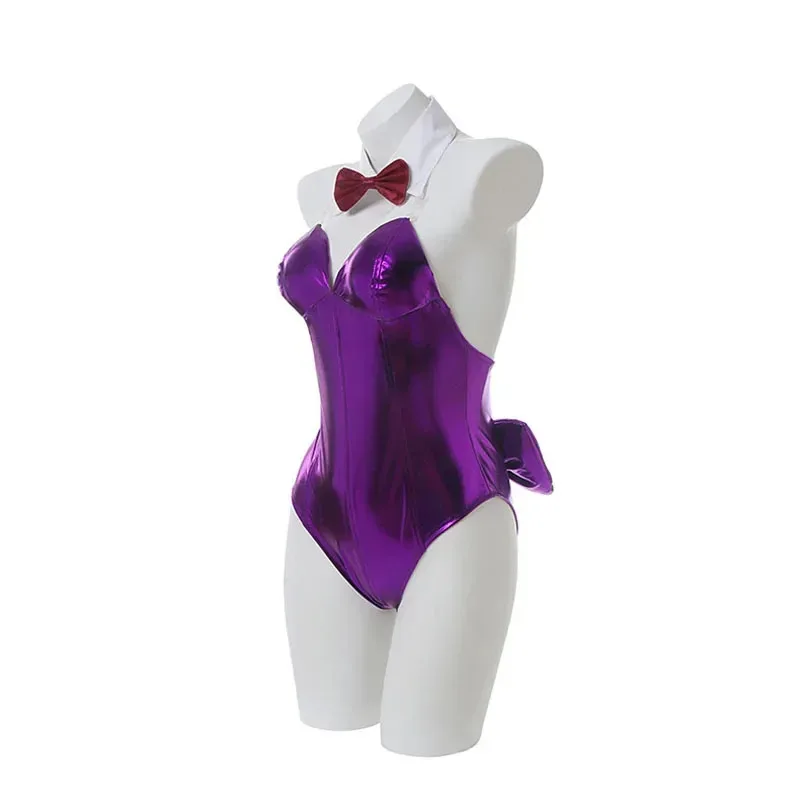 

NewBunny girl lingerie purple bodysuit Utaha Kasumigaoka cosplay costumes outfit for women sexy jumpsuit party dressb;3's,6.e;