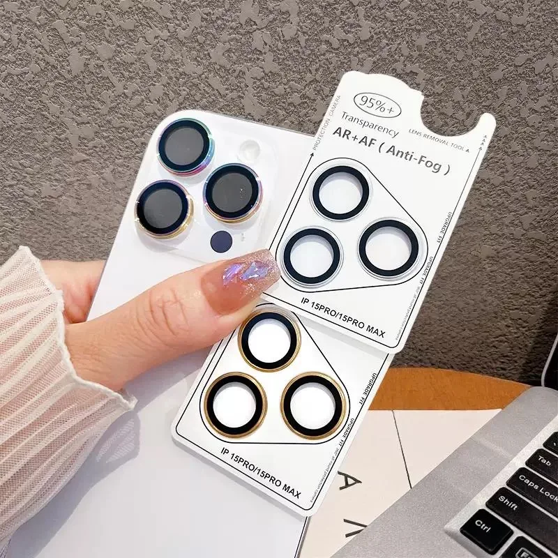 واقي كاميرا من الزجاج المقسى المعدني لهاتف آيفون 17 16 برو ماكس 17 إير مضاد للخدش طبقة عدسة واقية فردية لهاتف آيفون 15 #2