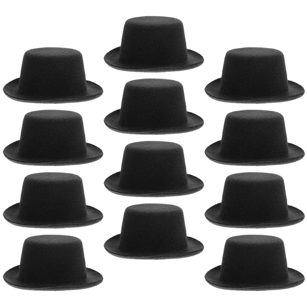 12Pcs Mini Cowboy Hat Accessories Tiny Durable Hats for DIY Crafts Party Decorations Adorable Stylish Mini Hats