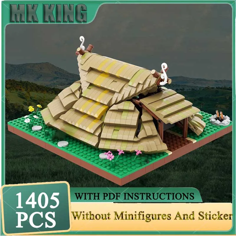 Modelo de Castillo Medieval Moc, bloques de construcción, casa antigua, tecnología de modelo, ladrillo, montaje artesanal, juguete de construcción, regalos de vacaciones