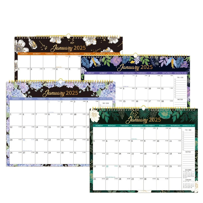 Calendar 2025 Wall Monthly Calendar Jan To Dec 2025 Annual Yearly Planner 2025 Calendars Wall Planner 12x17 Inch 12 Monthly