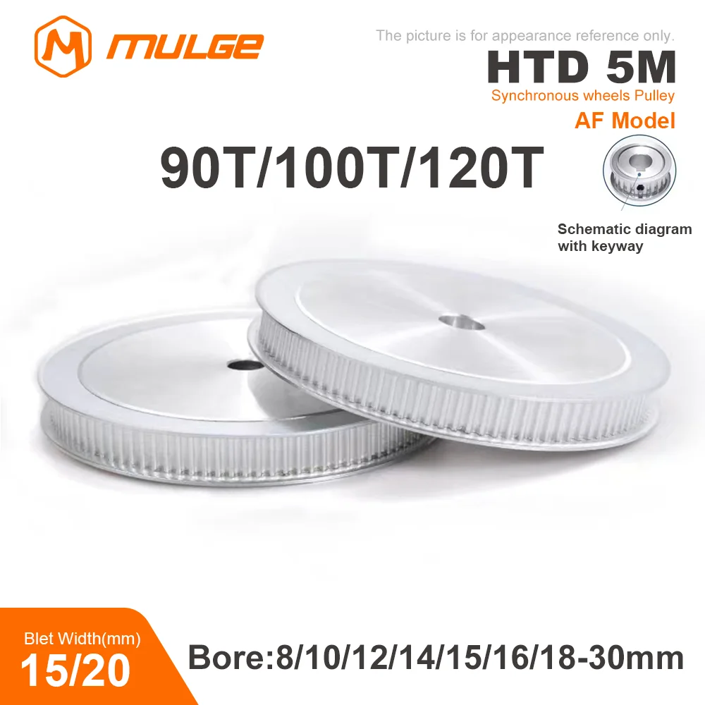 tipo Sincronismo Polia 90t 100t 120 Dentes Chaveta Furo Furo Circular mm 10 mm 12 mm 28 mm 30 mm para Htd 5m Correia Dentada Largura 15 mm 20 mm 5gt Htd5m-af
