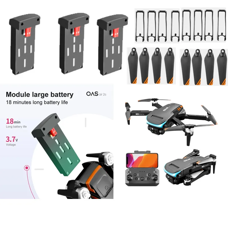 

Z888 Drone Battery Z888 Obstacle Avoidance Drone Accessories 3.7V 1800mAh Battery Propeller Z888 Drone Battery Blades Z888 Dron