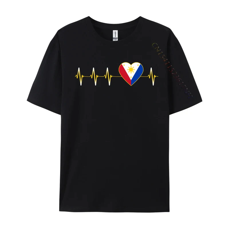 

Filipino Heartbeat I Love Philippines Flag Heart Tees Prevalent Printing Youth Top T-Shirts Normal T Shirt Men Clothing