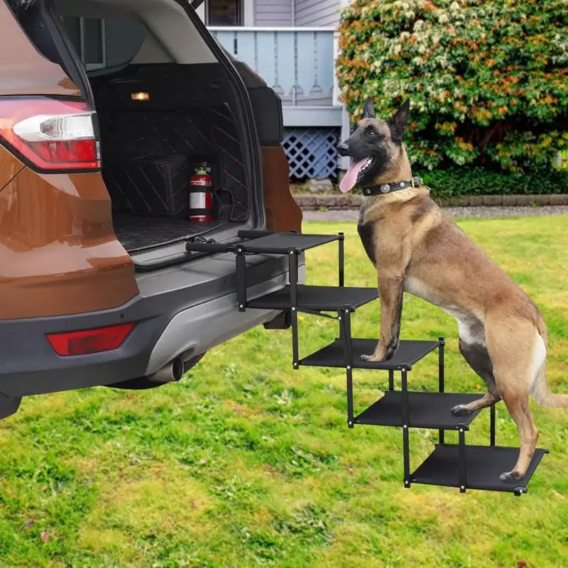 

Dog Ramp For Car Portable Pet Ladder Dog Car Steps For High Beds Lightweight Outdoor Dog Stairs Cars Sofa SUV Support Ramp