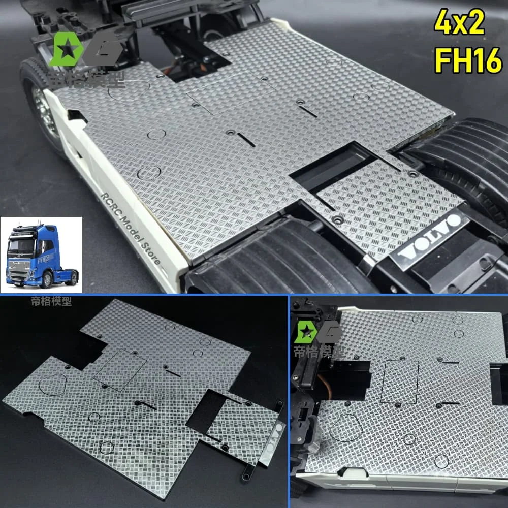 

Игрушечный грузовик FH16 750 4x2 Защитная пластина для Tamiya VOLVO FH16 750 4x2 56375 1/14 RC Тракторный грузовик DIY Запчасти Аксессуары DEGREE MODEL