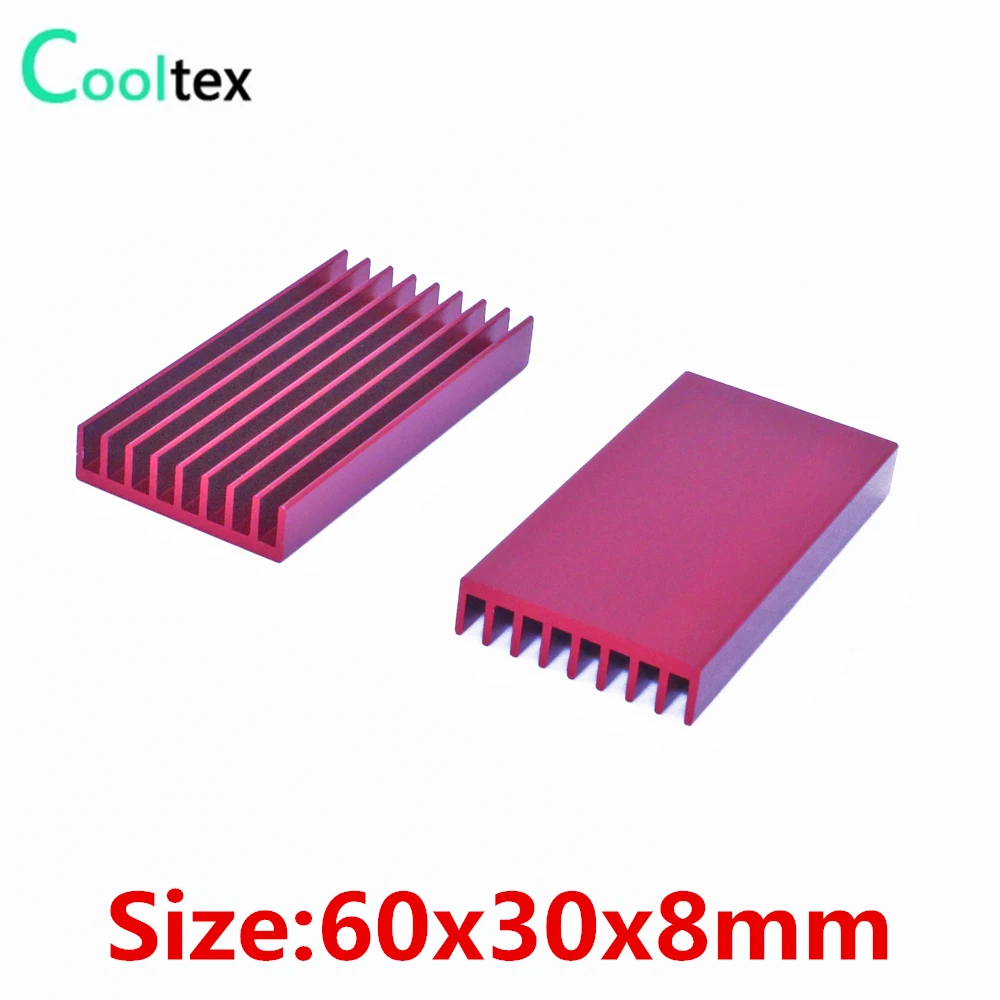 

(Special offer) 3pcs/lot 60x30x8mm Aluminum HeatSink radiator Heat Sink for Chip RAM IC cooling high quality