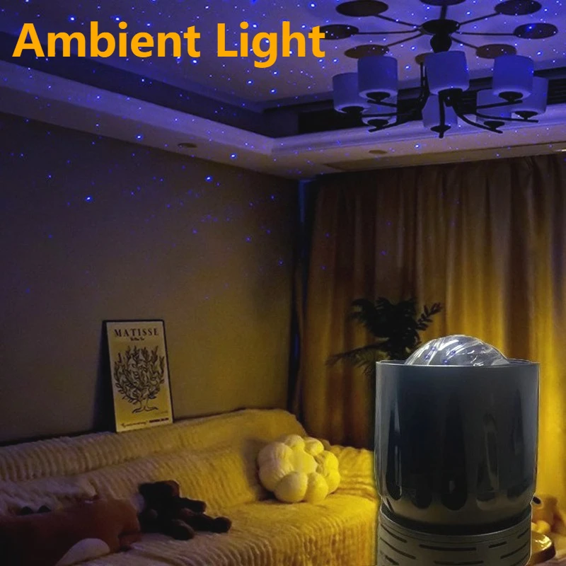 

Novelty Galaxy Projector Home Bedroom Lamp Projection Light Starry Sky Ambient Light Colorful Top Nightlight Sleep Night Light