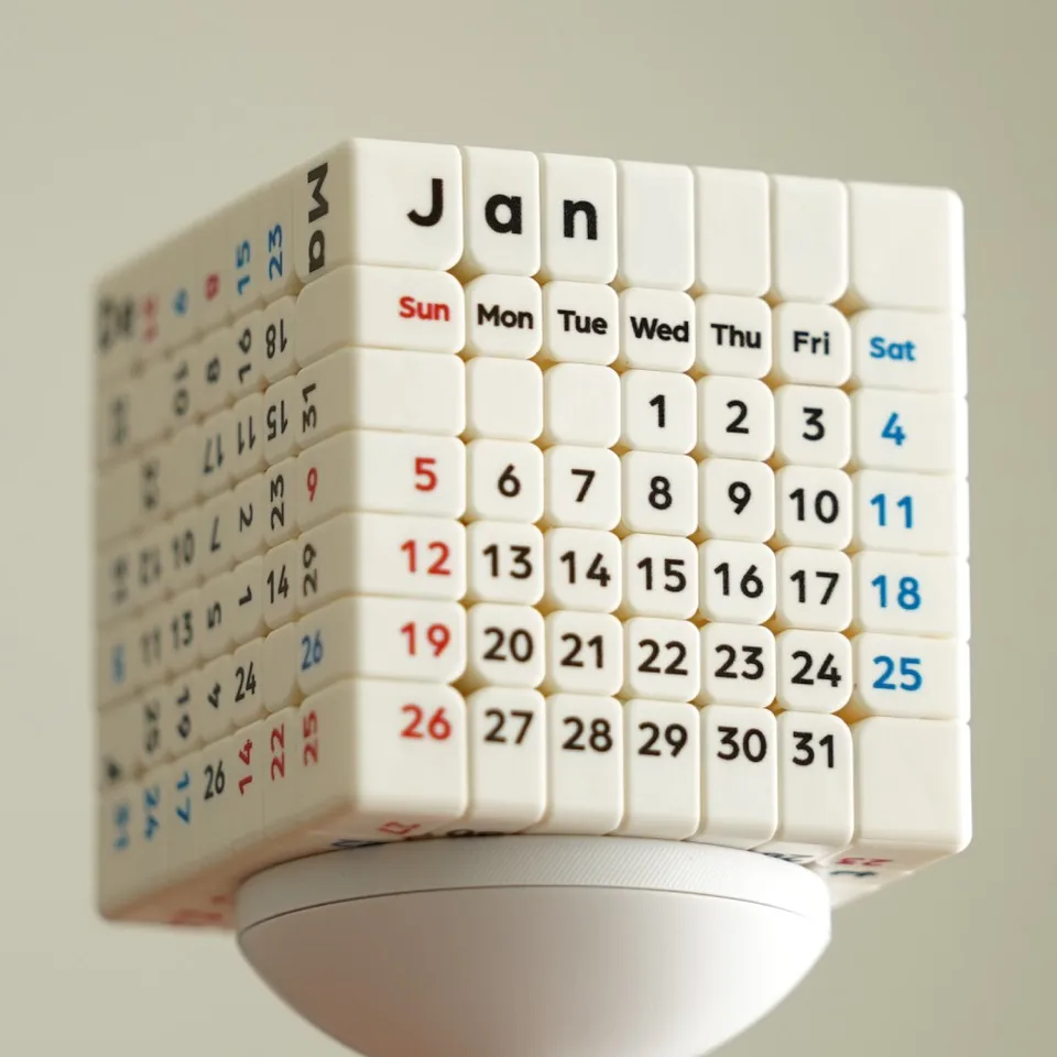 Z-Cube & Tribox Calendar 7x7 Magnetic Cube 7x7x7 Speed Cube