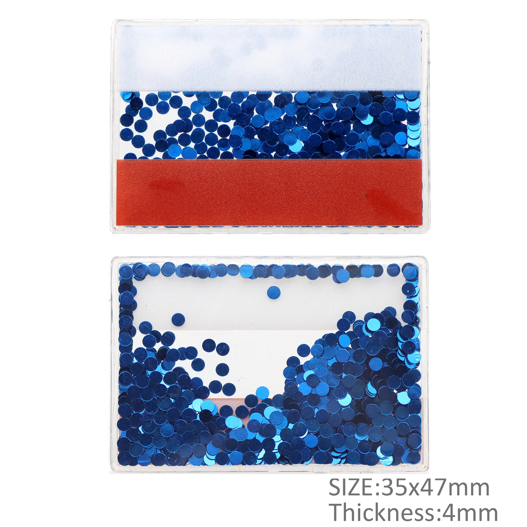 Country National Flag Quicksand Shakers Liquid Acrylic Planar Resin Ornament DIY Hairpin Jewelry Craft Decoration Patch Applique