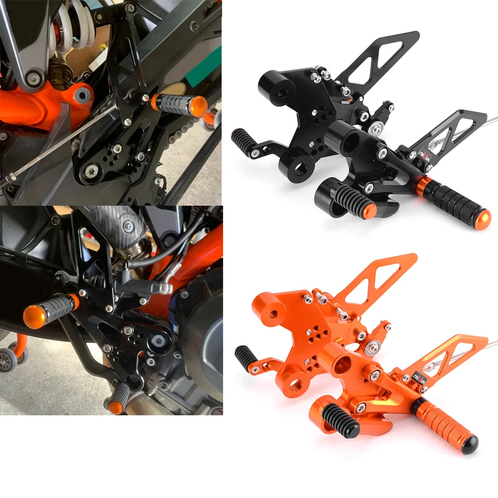

Motorcycle Duke890 Duke790 Rearsets Footrests Footpegs Foot Pegs Foot Pedal For K-TM DUKE 790 890 2018-2023