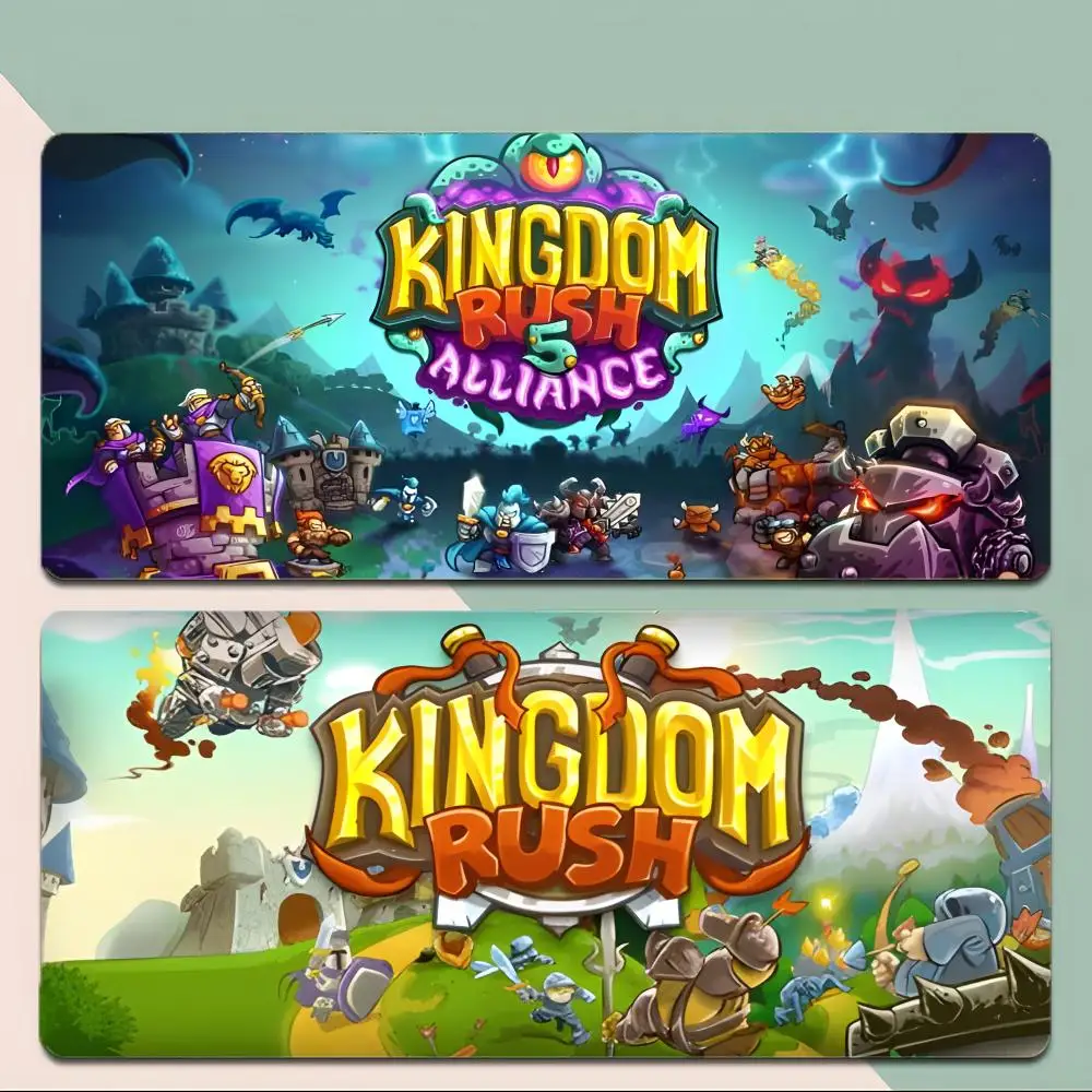 Fun Tower Defense Game K-Kingdom Rush Mouse Pad Thick Stitched Edge Gaming Mousepad Large Non-Slip Desk Mat