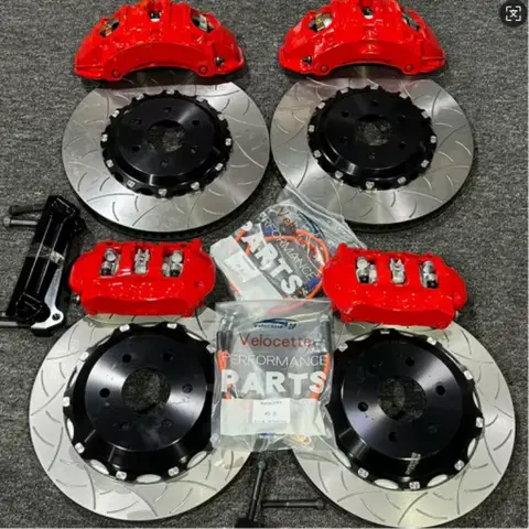 브레이크 캘리퍼스 키트 BMW X3 X5 F80 F10 E60 Audi TTS MK2 Porsche Macan Caynee 용 380MM 브레이크 디스크 로터가있는 전면 후면 19Z