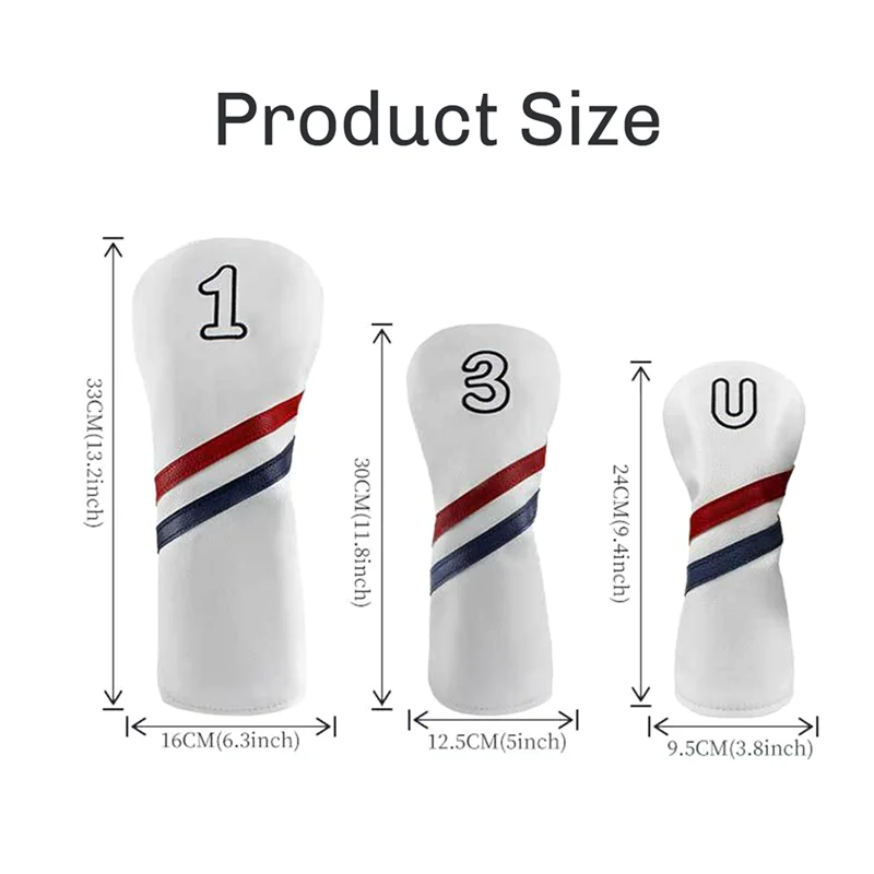 غطاء نادي الجولف SS-4PCS، غطاء نادي الجولف المطبوع بالأرقام، غطاء حماية نادي مقاوم للماء من البولي يوريثان 1+3+5+U رقم