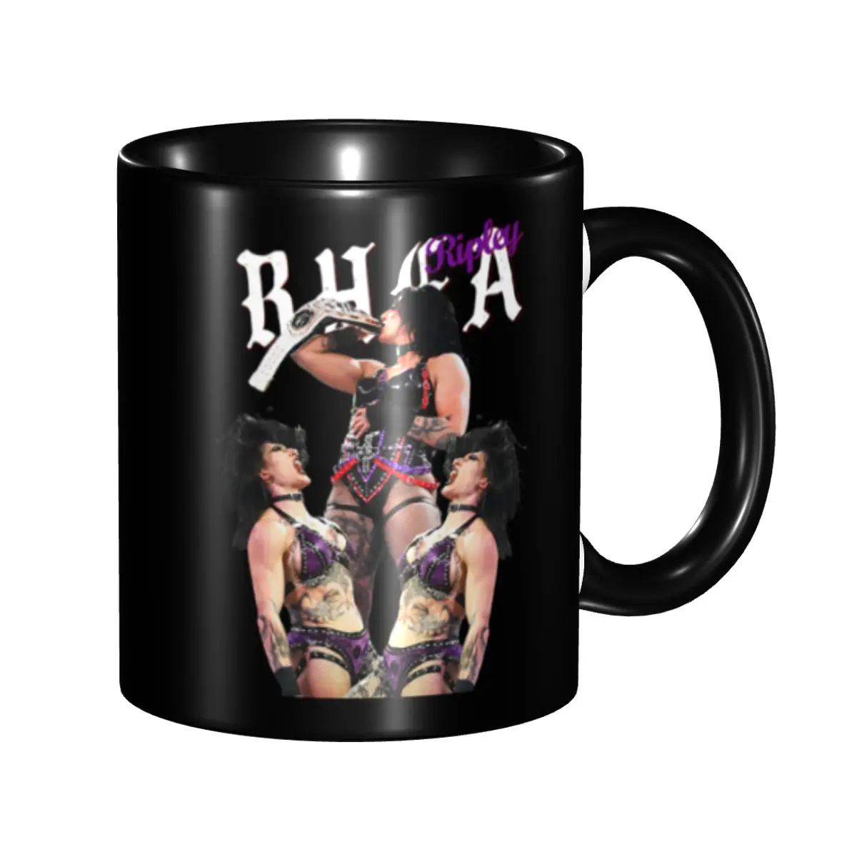 

DIY Wrestler Rhea Ripley Ceramic Mugs Customized Coffee Cups Creative Gift