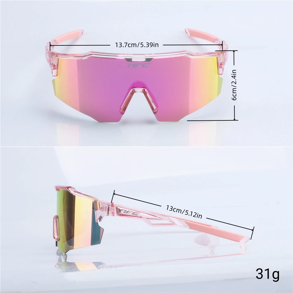 NRC UV400 TR90 Radsport-Sonnenbrille, Sport-Fahrradbrille für Männer und Frauen, MTB, Mountainbike, Angeln, Wandern, Reiten – Detail 9