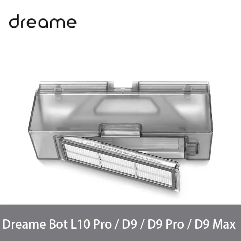 Original Dust Box Spare Parts For Dreame Bot L10 Pro / D9 / D9 Pro / D9 Max Robot Vacuum Cleaner Dust Bin Accessories