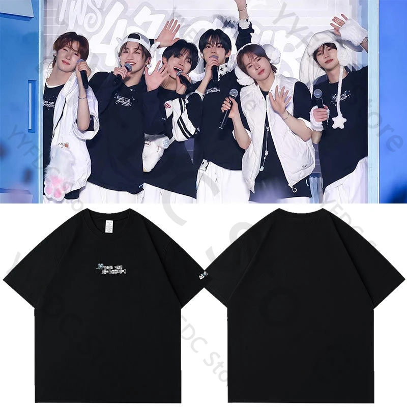 

TWS Japan Concert Same T Shirt Summer Cotton Short Sleeve Tshirt Kpop SHINYU DOHOON YOUNGJAE HANJIN JIHOON KYUNGMIN Fans Clothes
