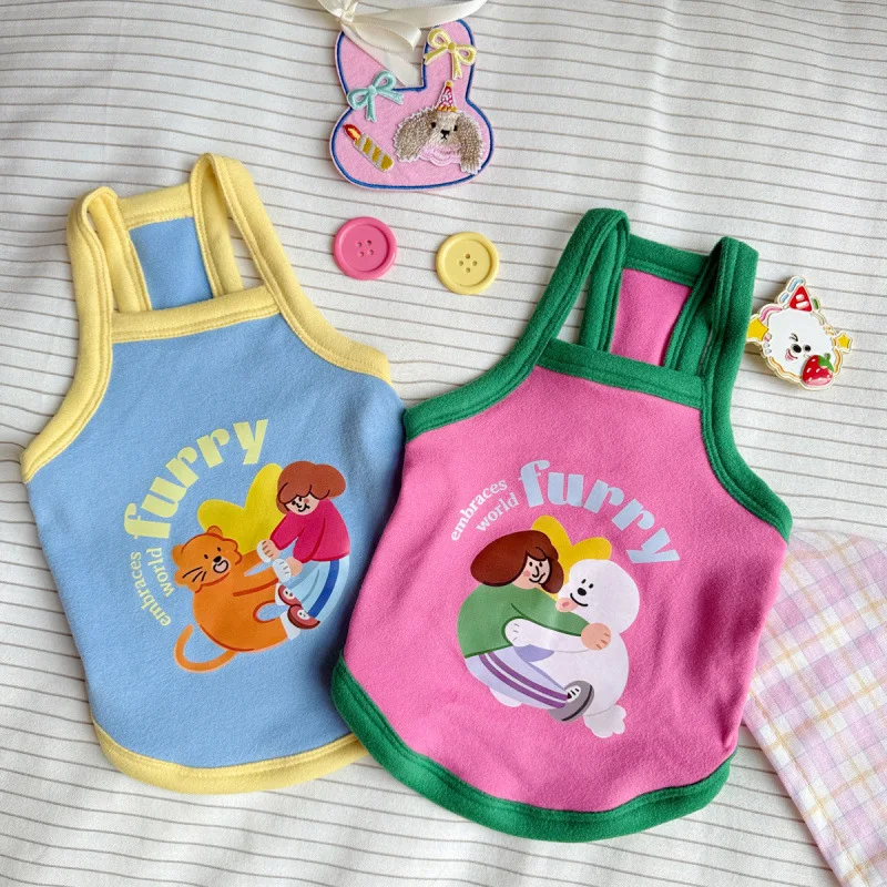 

Pet Dog Clothes Summer Thin Strap Clothing Puppy Dogs Soft Vests Casual T-Shirt Costume for Small Dog Cat Pet Supplies