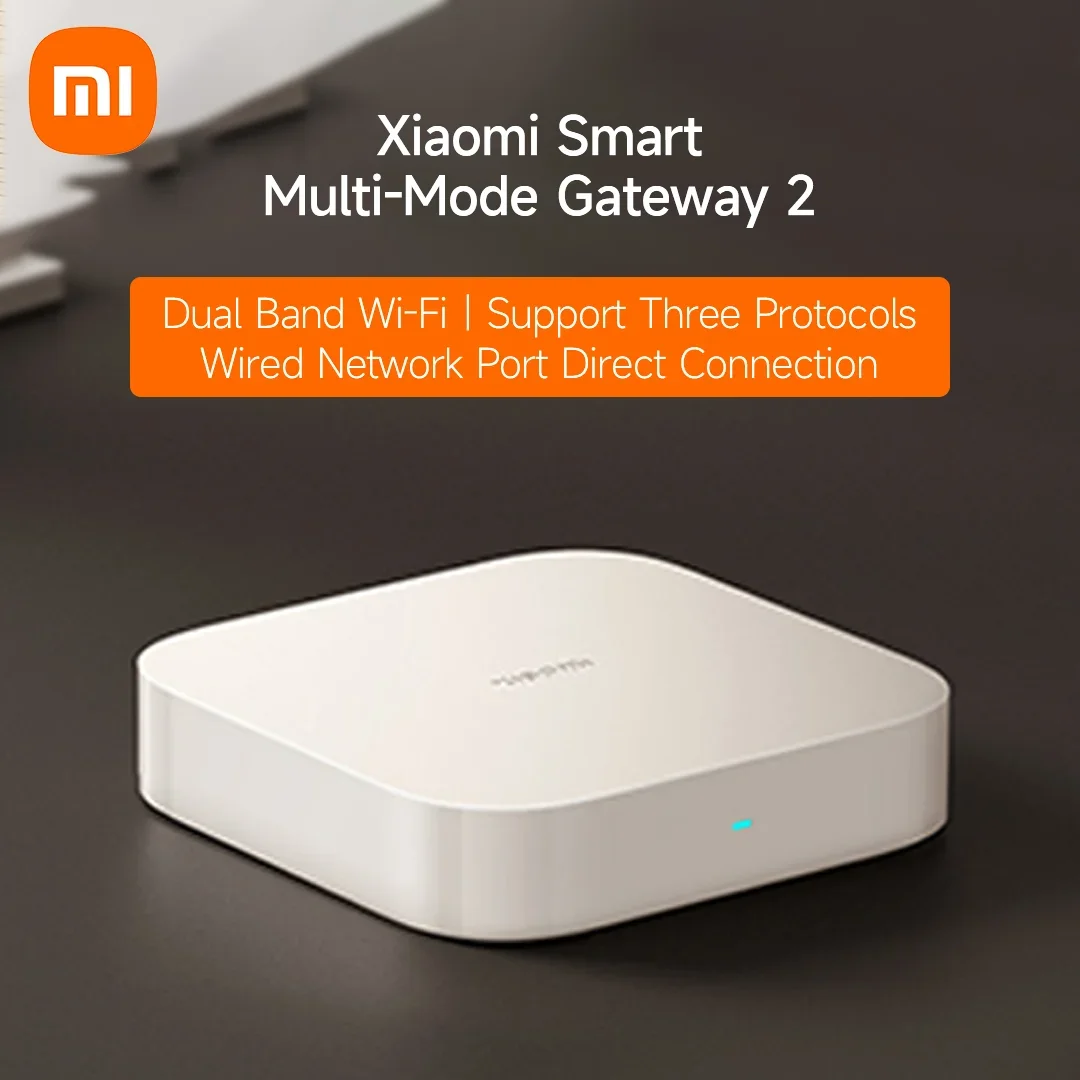 Xiaomi Hub Smart Multi Mode Gateway 2 Dual-Wi-Fi 5G and 2.4G RJ45 Port 3 Protocol Bluetooth /[Mesh] Zigbee Type-C Dual Core CPU