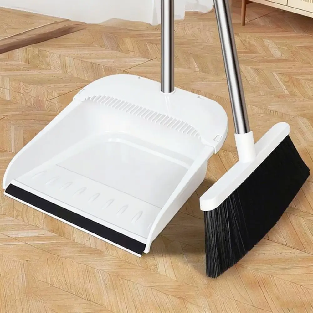 High Efficiency Broom Dustpan Set Household Floor Sweeping Tool Comb Design Non Stick Hair Dustpan Cleaning Equipment