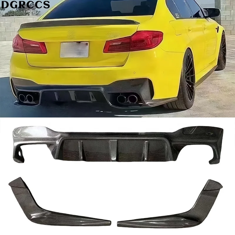 

For BMW 5 Series G30 G38 2016-2024 3D Style Carbon Fiber Rear Lip Rear Diffuser Bumper Lip