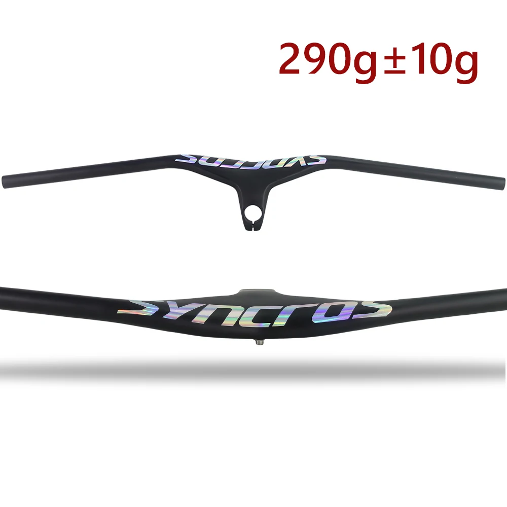 Syncros New Mountain Bike Integrated Carbon Fiber Handle 28.6mm and -17 Degree/70~100mm/660~800mm Mtb Handlebar Bike Acessories