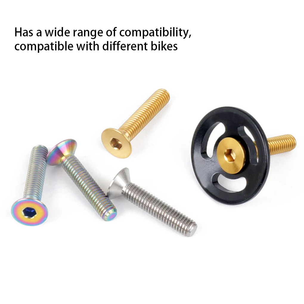 Bike Stem Blot Professional Stems Fixator Fastener Accessories Sturdy Bicycles Fixed Screw Blots Replace Parts Golden