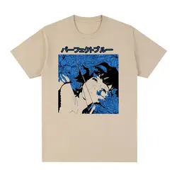 Perfect Blue Vintage T-shirt Couples Anime Clothing Fashion Cotton  Harajuku Gothic Men T shirt New Tee Tshirt Womens Tops